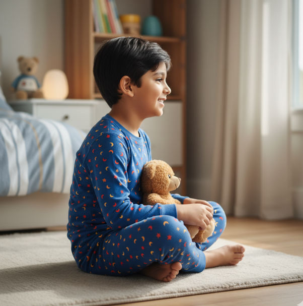 Blue Printed Pyjamas - Image 2