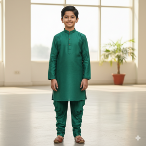 Sea Green Silk Blend Kurta