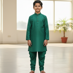 Sea Green Silk Blend Kurta