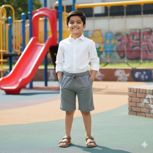 Gray Sports Athletic Shorts