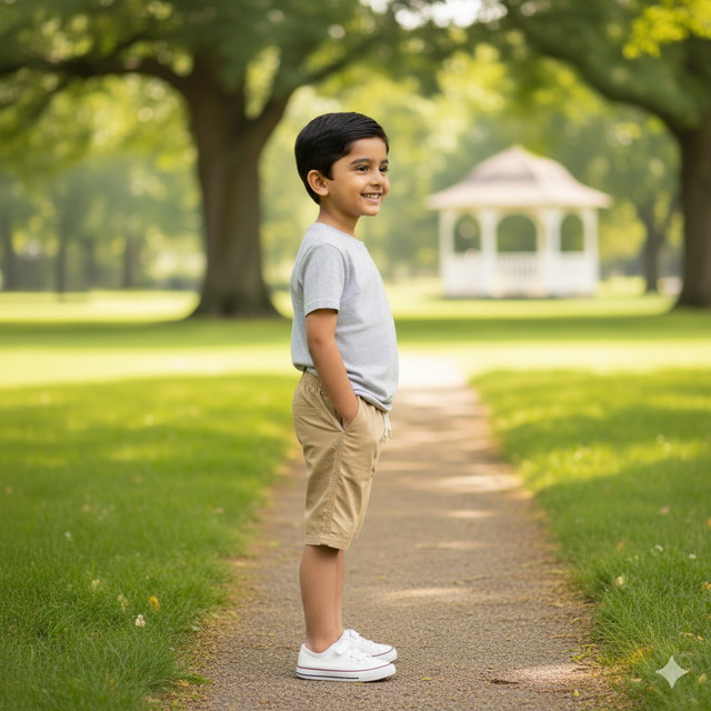 Khaki Jogger Shorts - Image 2