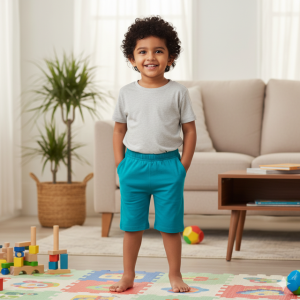 Teal Stretch Performance Shorts