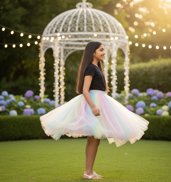 Tulle Layered Party Skirt - Image 2