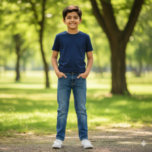 Stone Wash Classic Jeans