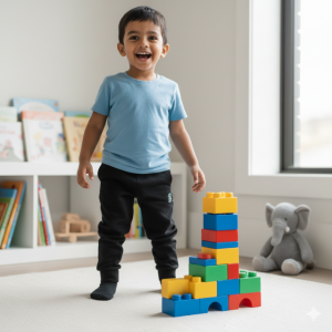 Black Sports Track Pants