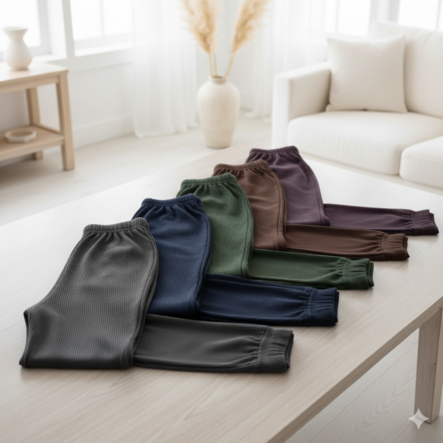 Ribbed Stretch Track Pants - Image 2