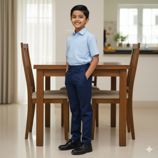Navy Formal School Pants - Image 2