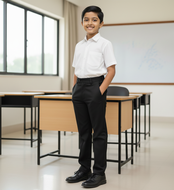 Black Stretch Formal Pants