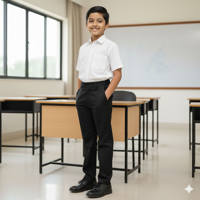 Black Stretch Formal Pants