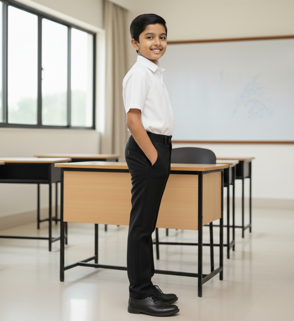 Black Stretch Formal Pants - Image 2