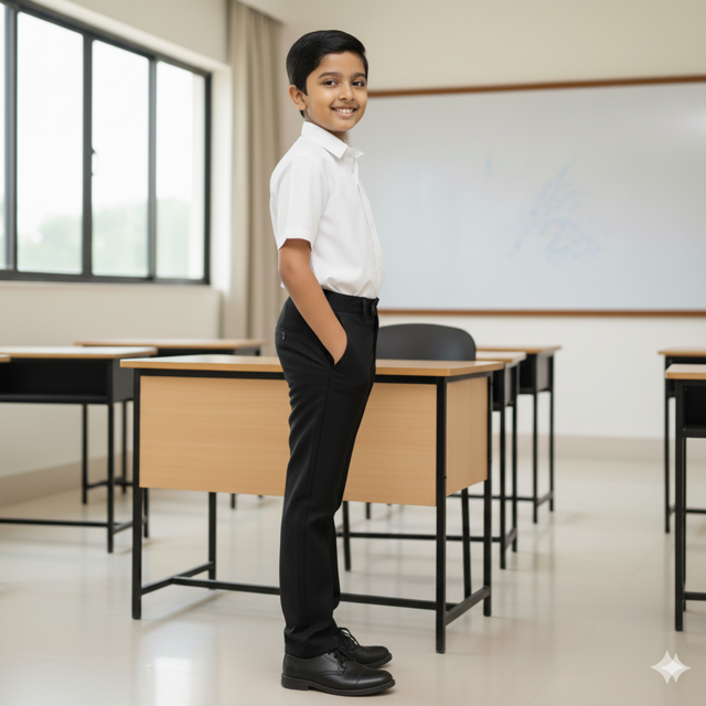 Black Stretch Formal Pants - Image 2