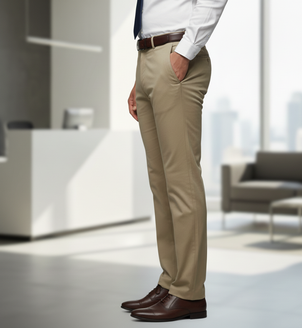 Brown Formal Dress Pants - Image 2