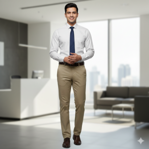 Brown Formal Dress Pants