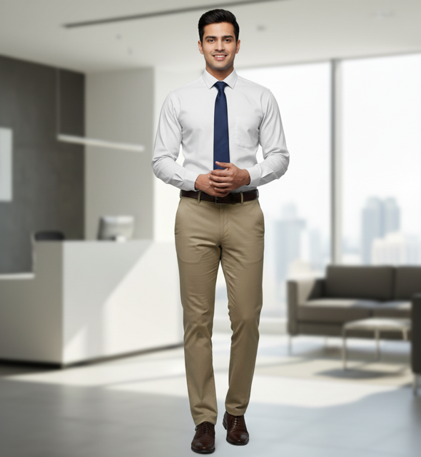 Brown Formal Dress Pants