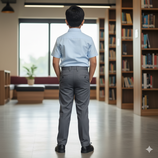 Charcoal Gray Pleated Trousers - Image 2