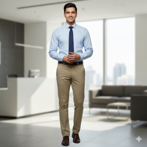 Khaki Formal Trousers