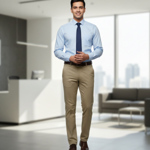 Khaki Formal Trousers
