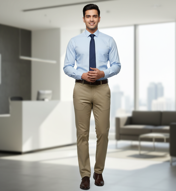 Khaki Formal Trousers