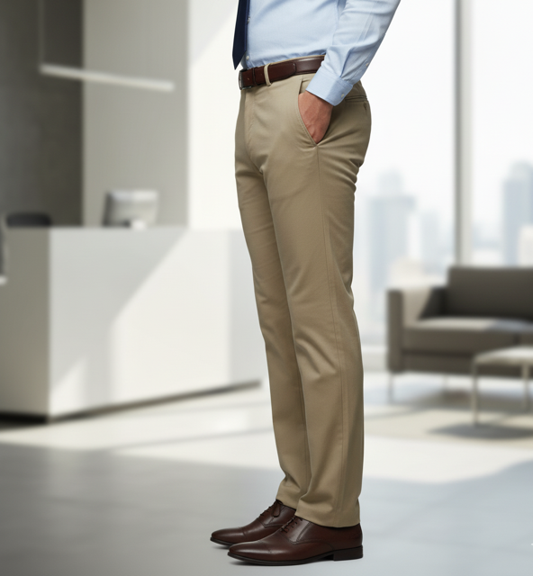 Khaki Formal Trousers - Image 2