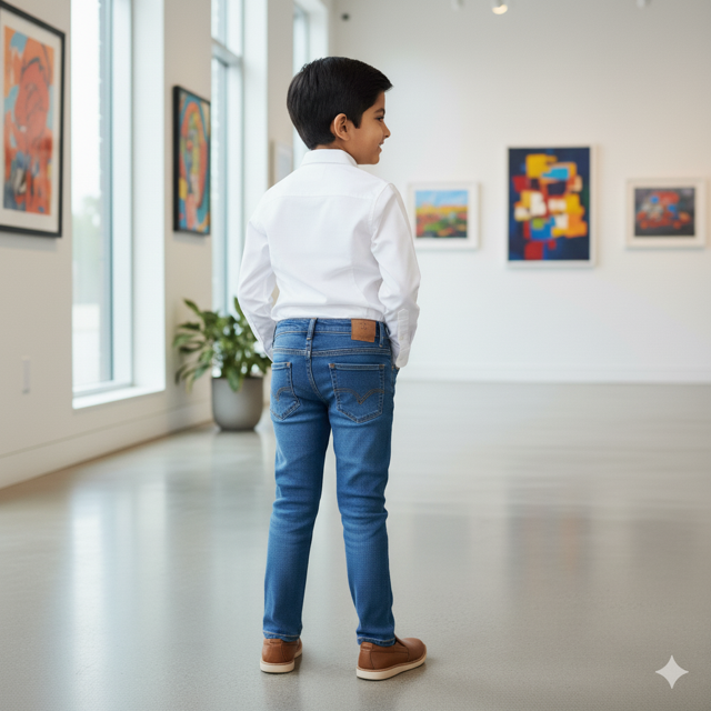 Bright White Crisp Cotton Shirt - Image 2