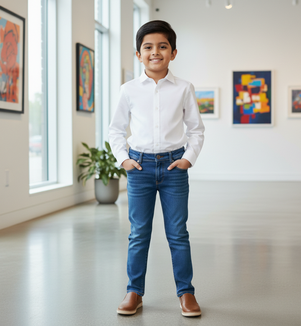 Bright White Crisp Cotton Shirt