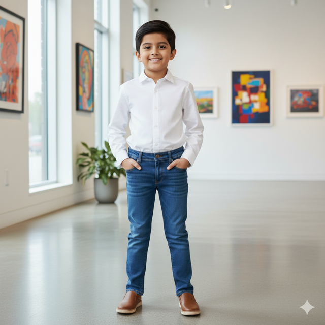 Bright White Crisp Cotton Shirt